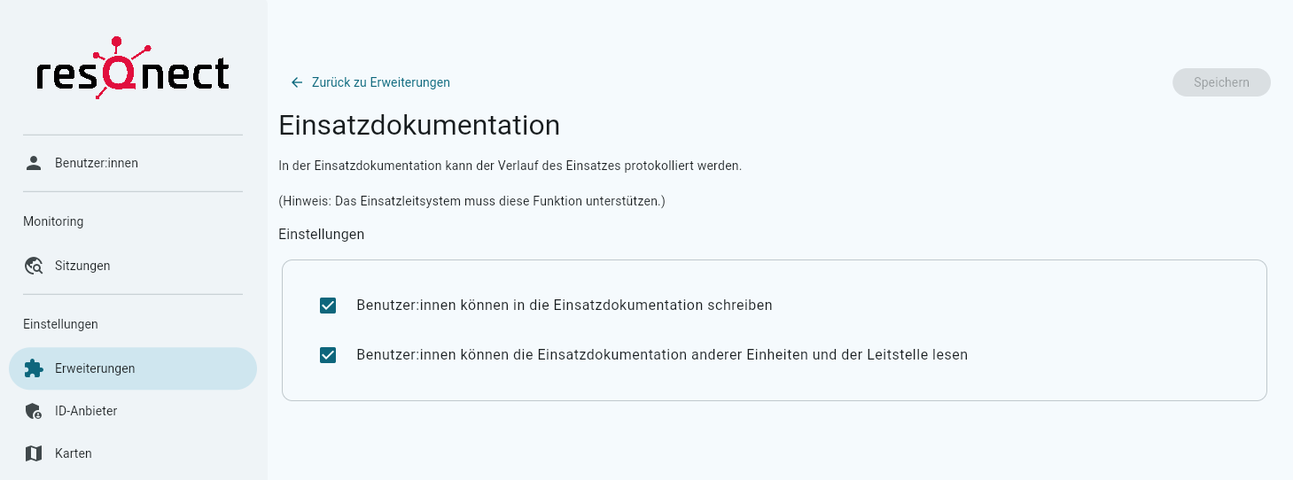 Erweiterung Einsatzdokumentation