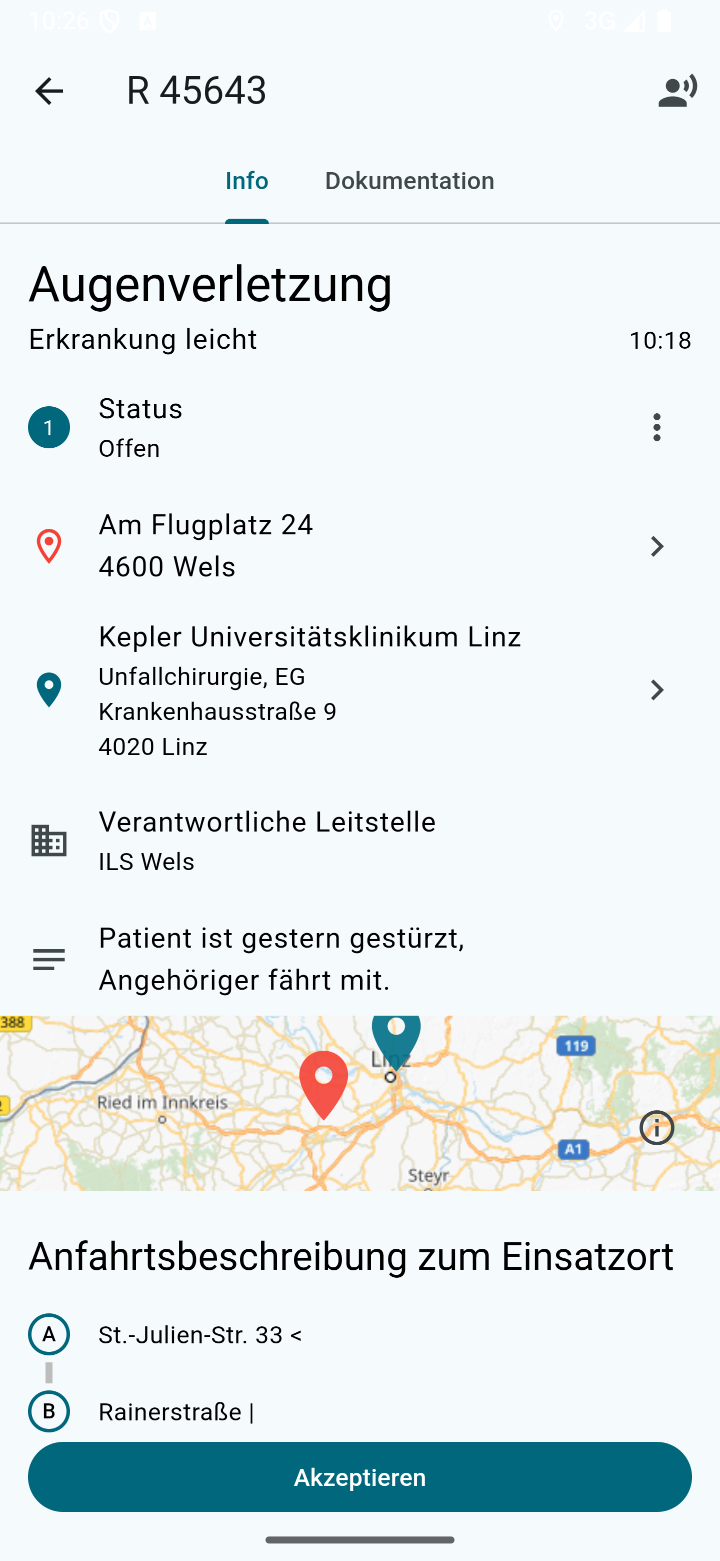 Einsatzinformationen in resQnect Mobile 1.28.0